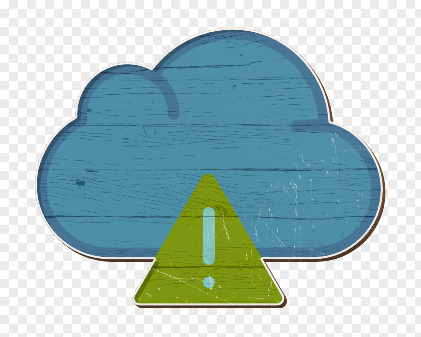 Turquoise Green Cloud Computing Icon Interaction Assets Data PNG