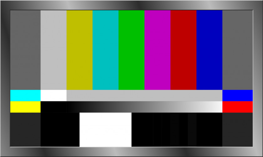 Tv SMPTE Color Bars Television Show PNG