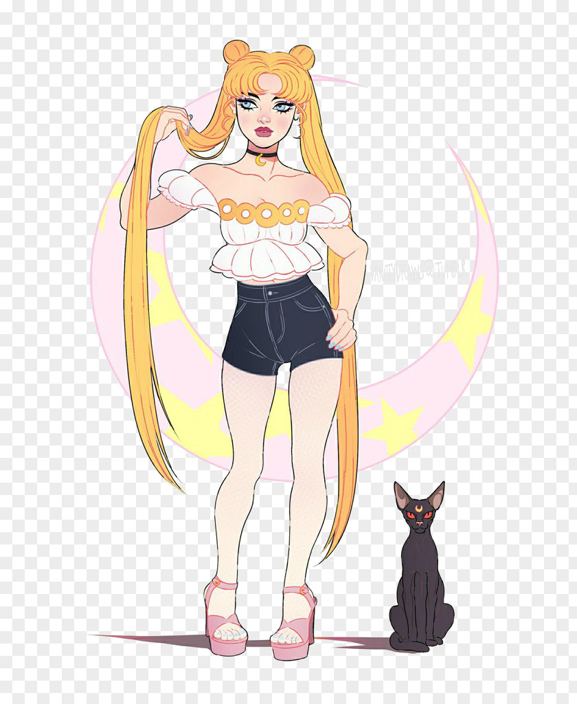 Sailor Moon Tuxedo Mask Luna Chibiusa PNG