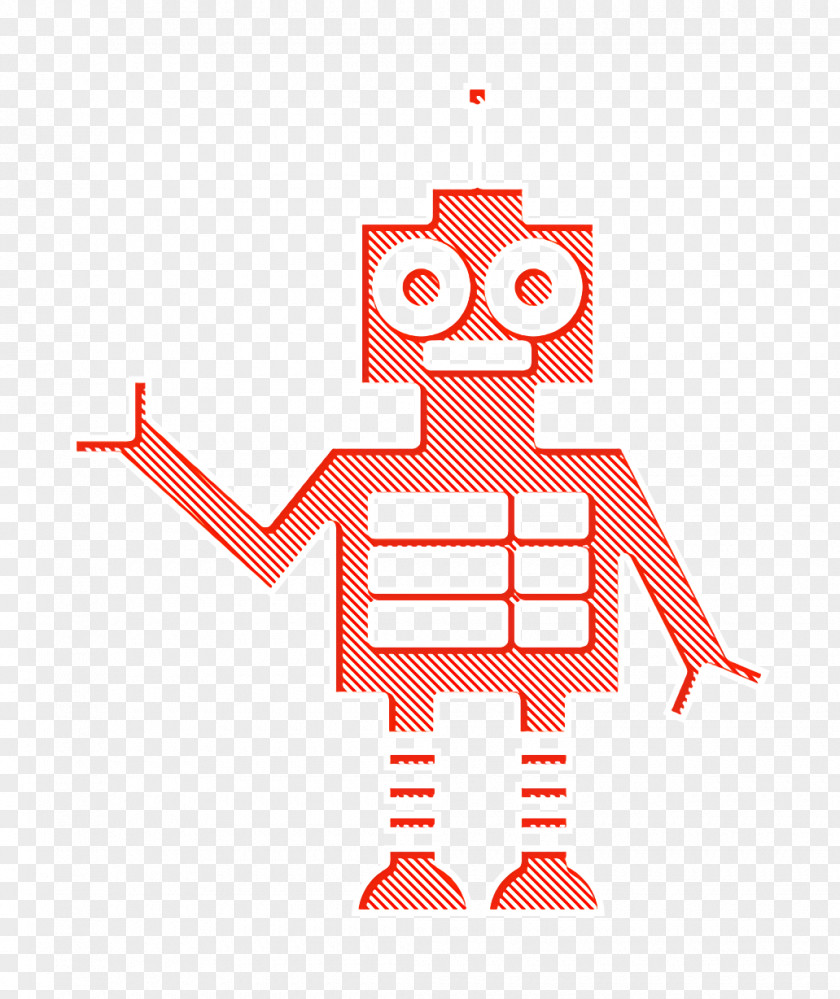 Technology Icon Robot Design PNG