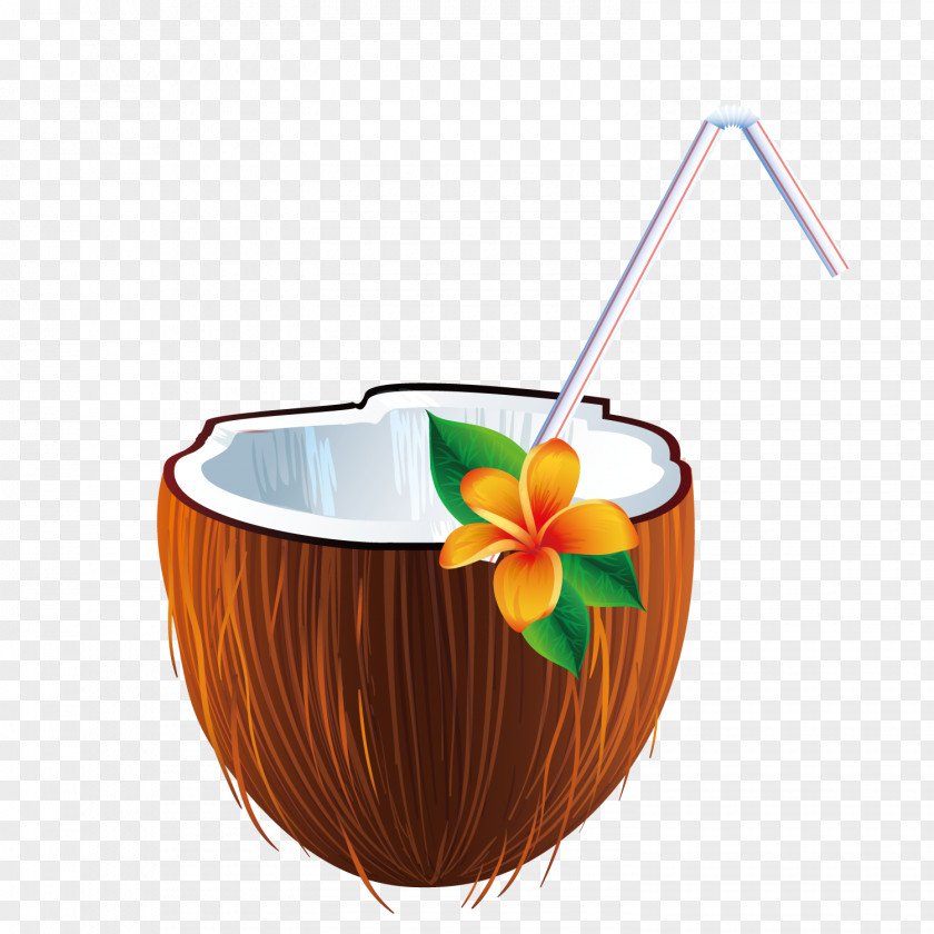 Vector Drink Coconut Milk Cocktail Piña Colada PNG