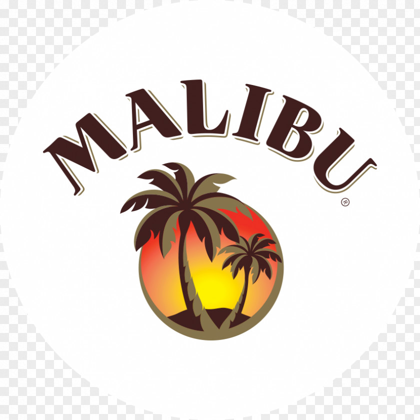 Coconut Malibu Liqueur Rum Logo PNG