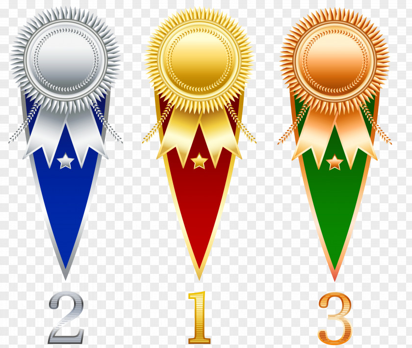 Rosette Prize Set Transparent Clipart Ribbon Clip Art PNG