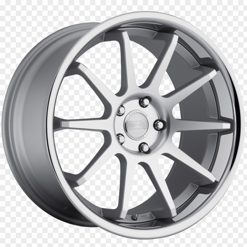 Silver Car Wheel Rim Tire Vehicle PNG