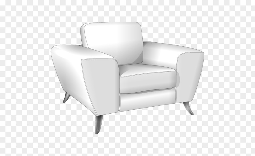White Sofa Loveseat Couch PNG