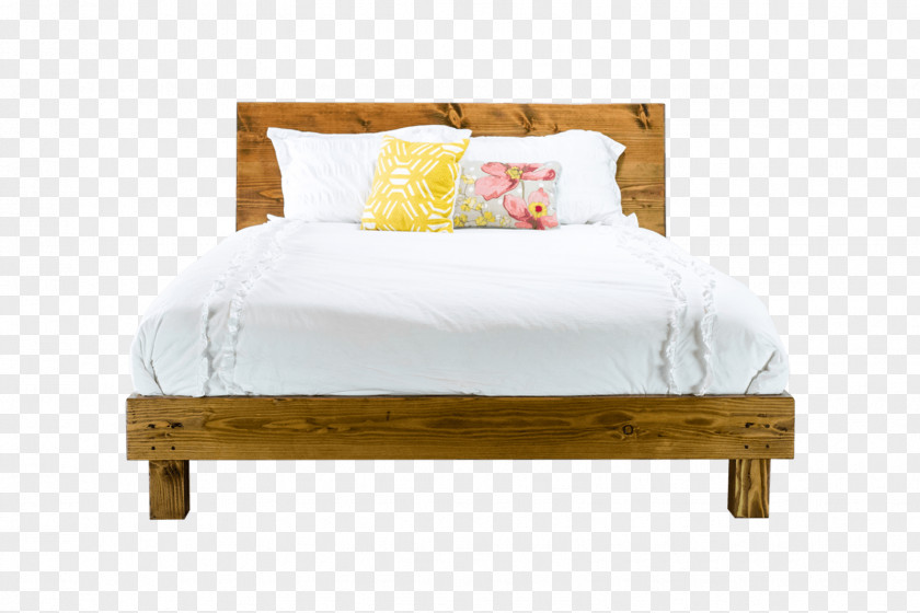 Bed Table Frame Mid-century Modern Platform PNG