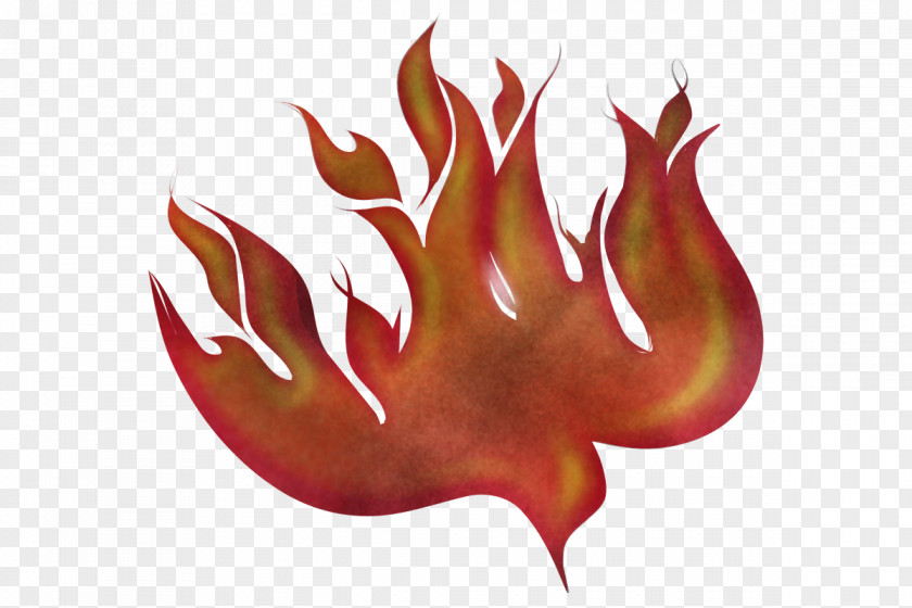 Red Plant Flame Claw PNG
