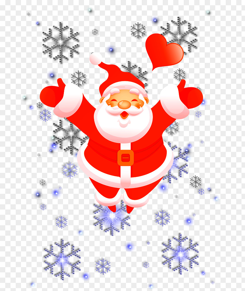 Smiling Santa Claus Christmas Ornament PNG