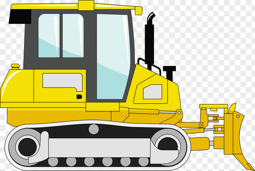 Vehicle Construction Equipment Transport Bulldozer Yellow PNG