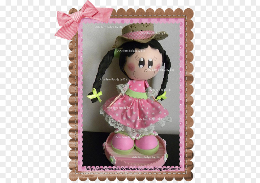 Cake Decorating Pink M Doll RTV PNG