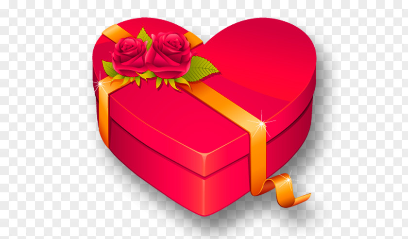 Heart Gift Valentines Day Icon PNG