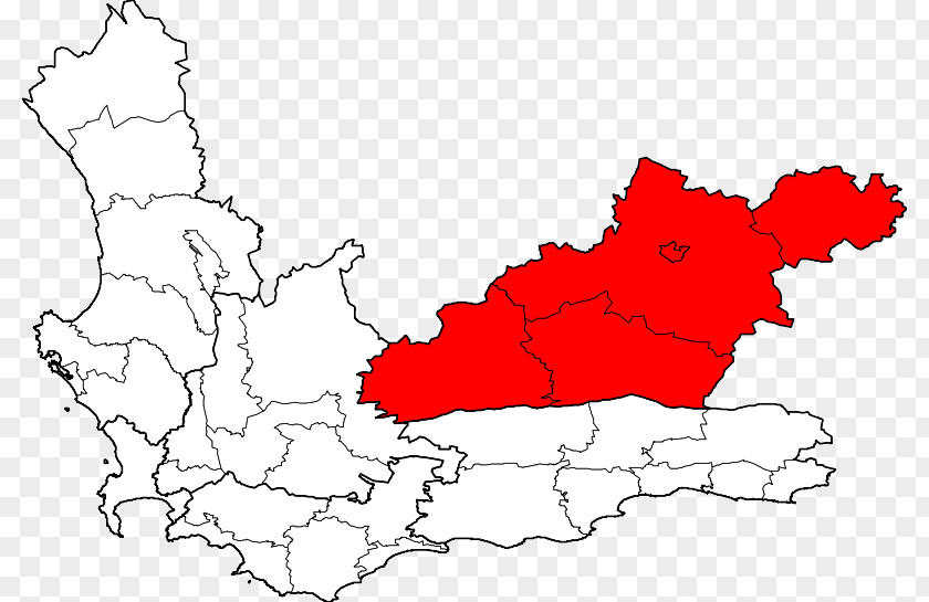Map Beaufort West Local Municipality Cape Town Winelands District Districts Of South Africa PNG