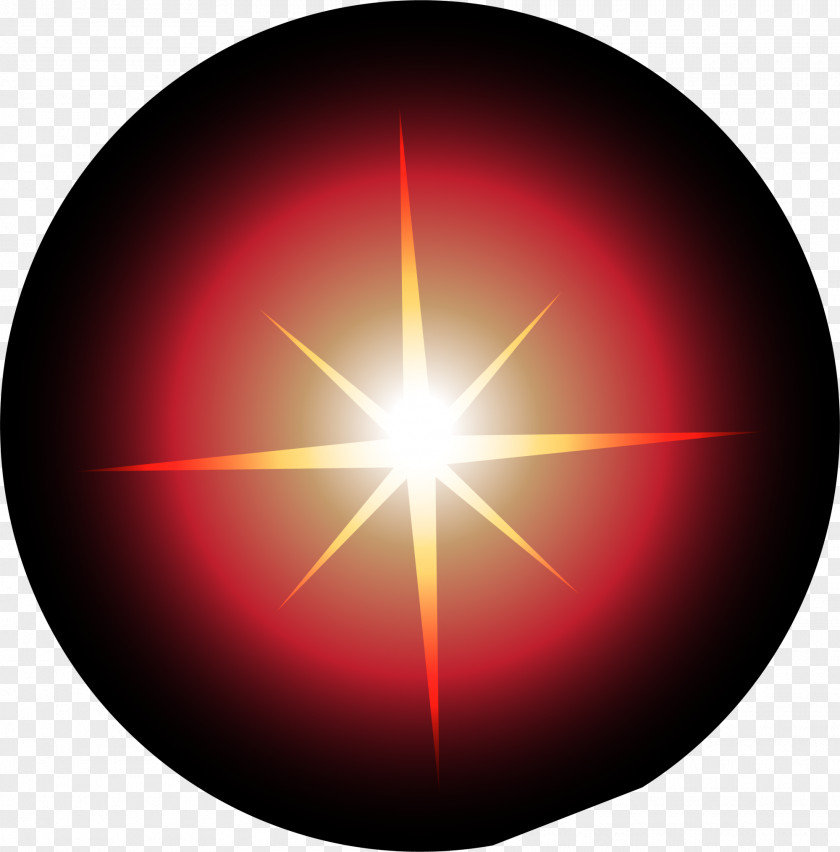 Red Sparkle Halo Energy Sphere Computer Wallpaper PNG