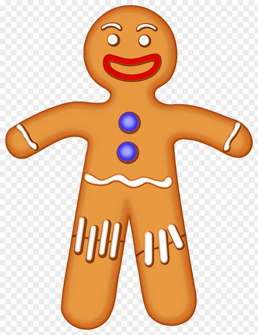 Snack Smile Christmas Gingerbread Man PNG