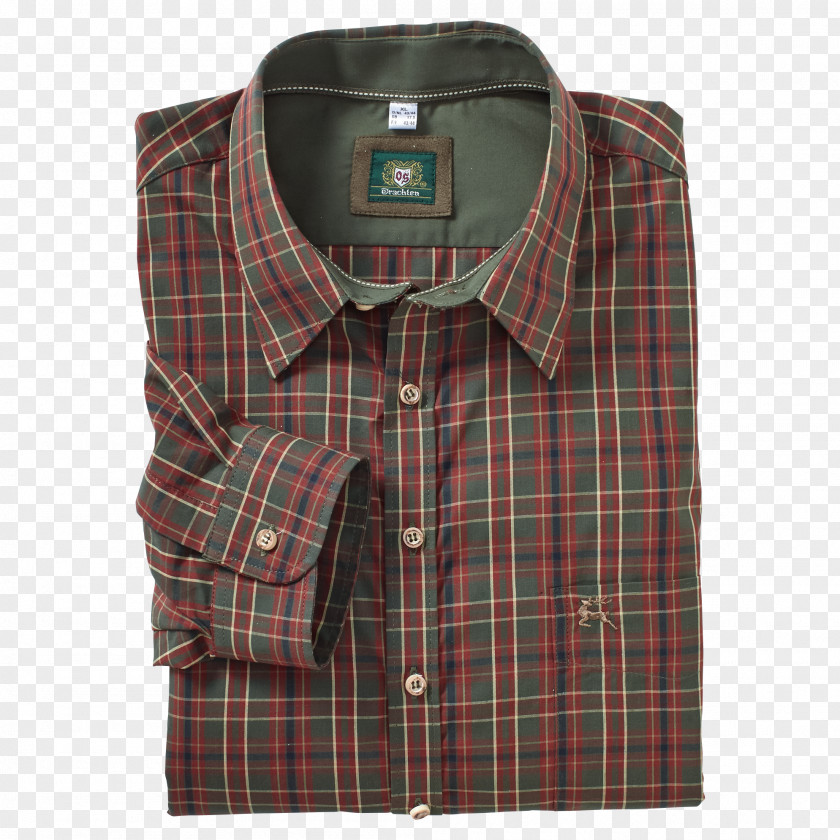 Antler Tartan Dress Shirt Button Outerwear PNG