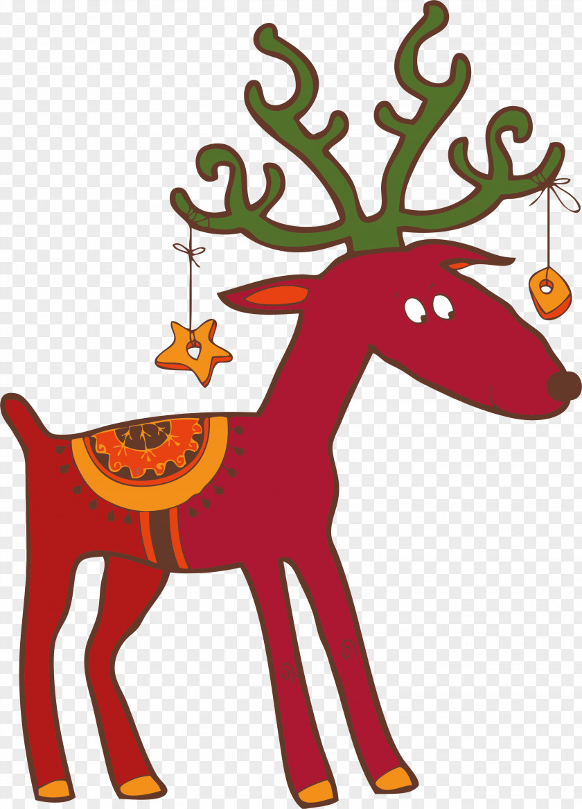 Christmas Ornament Reindeer Decoration Clip Art PNG