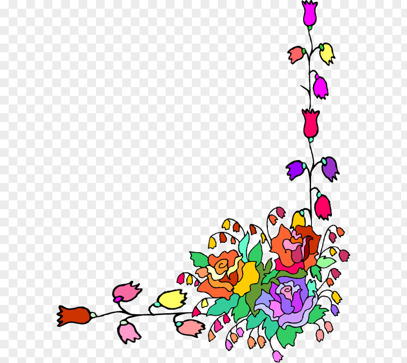 Colorful Flowers Paper Ornament Flower PNG