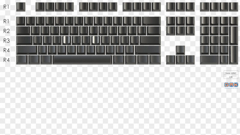 Computer Keyboard Color Keycap Layout Protector PNG