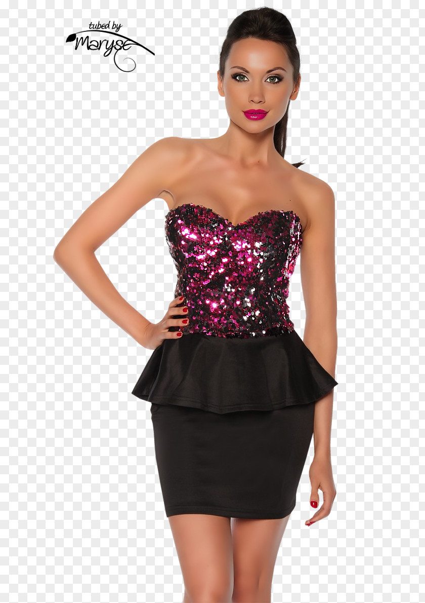 Dress Vintage Clothing Sequin Bandeau PNG