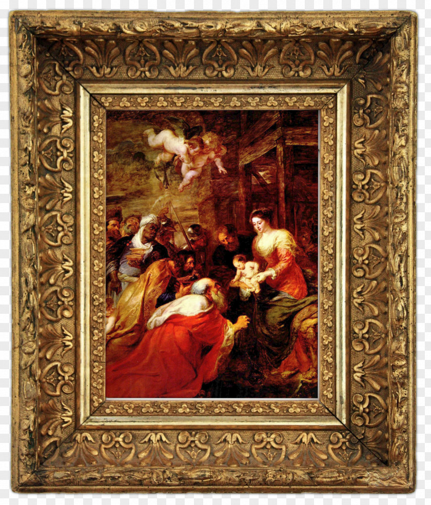 Painting Adoration Of The Magi Descent From Cross Oil Art PNG