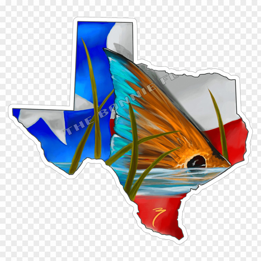 Fishing Texas Red Drum Decal Sticker PNG