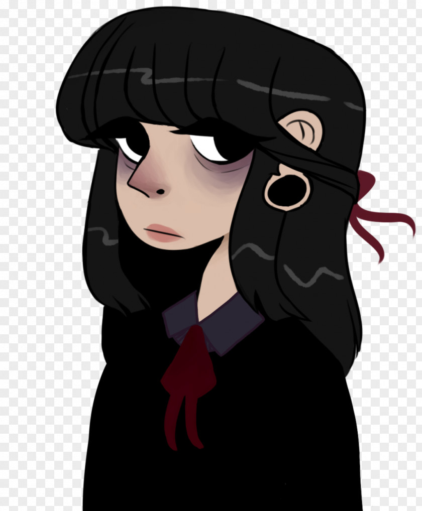 Nose Cartoon Black Hair Character PNG