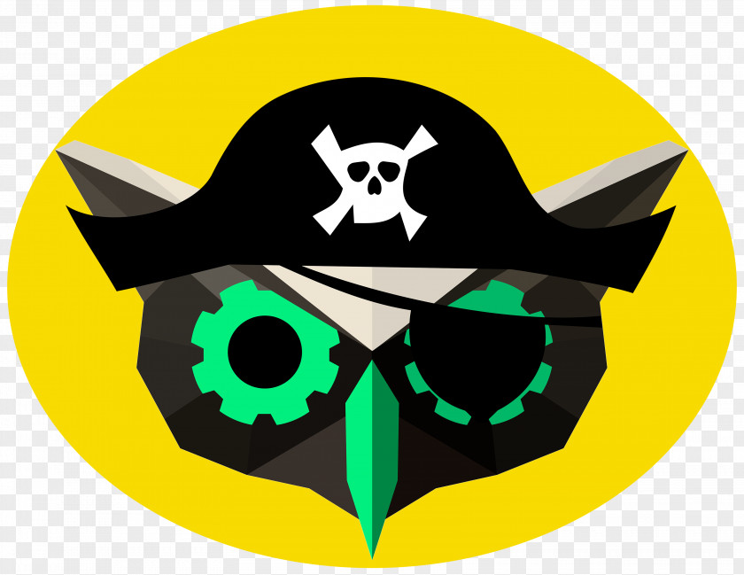 Skull Character Green Clip Art PNG