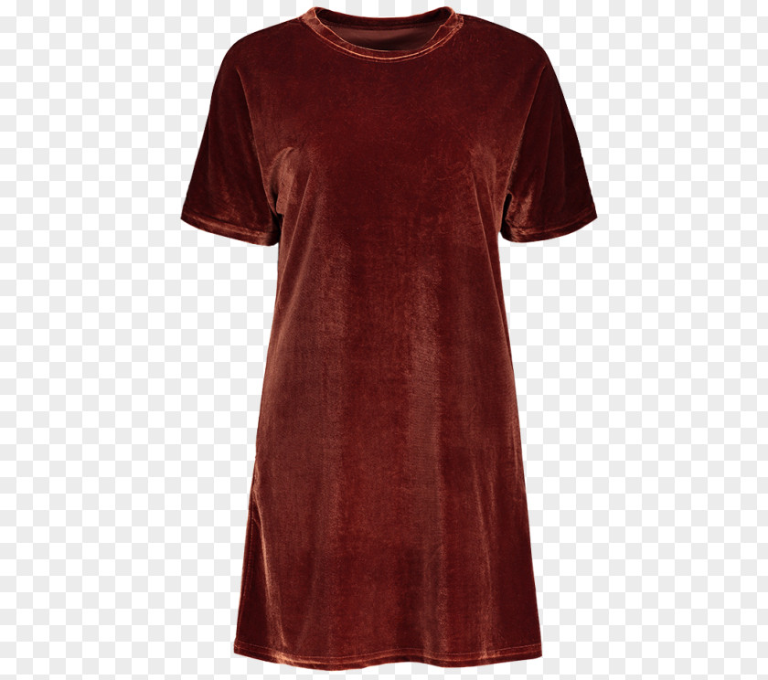 T-shirt Velvet Dress Fashion Sleeve PNG