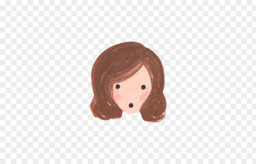 Rifle-paper-co Brown Hair Figurine Animated Cartoon PNG