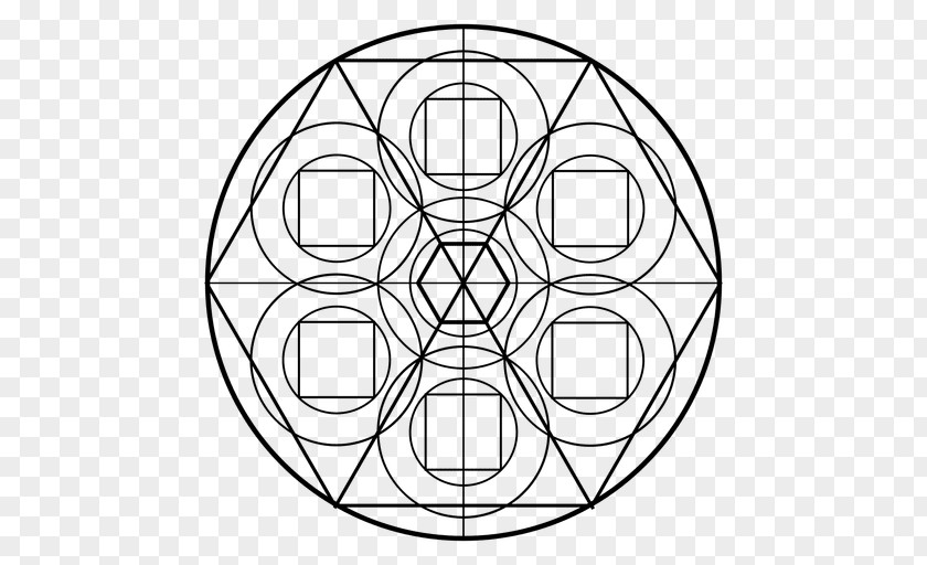 Sacred Geometry Svg Pattern Line Art Clip Symmetry PNG