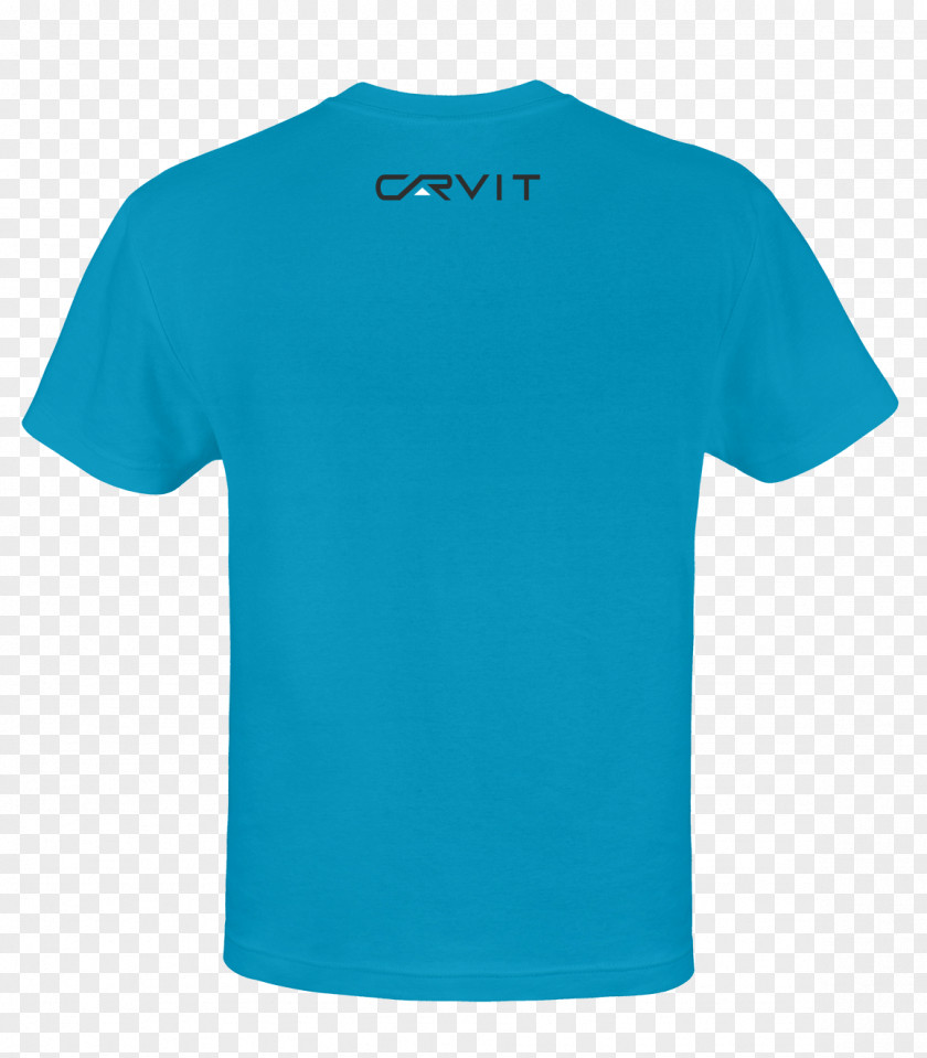 Shirt Back T-shirt Crew Neck Clothing Turquoise PNG
