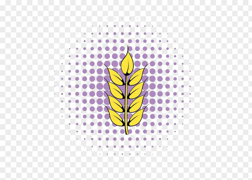 Yellow Wheat Halftone Royalty-free Illustration PNG