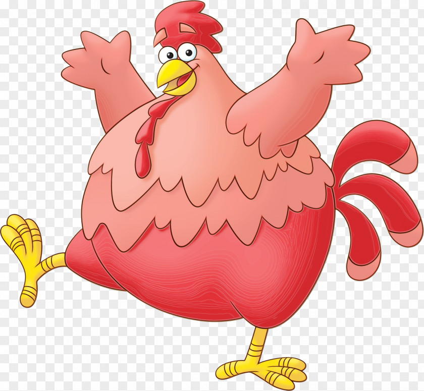 Chicken Rooster Bird Cartoon Beak PNG