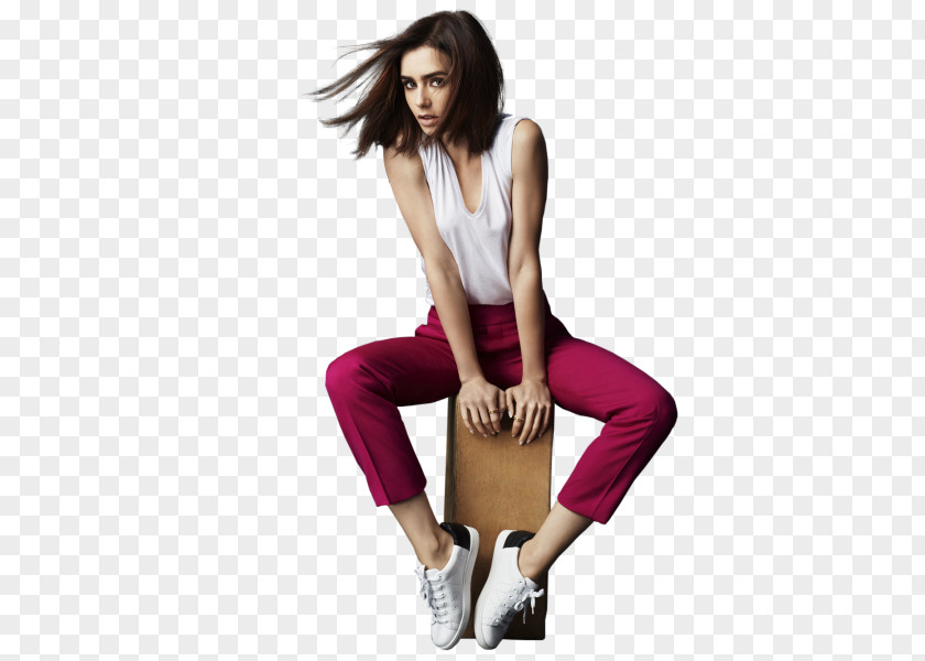 Model Photo Shoot Lily Collins Fashion Photography PNG