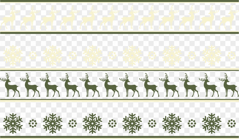 Retro Snowflake Background Reindeer Christmas PNG