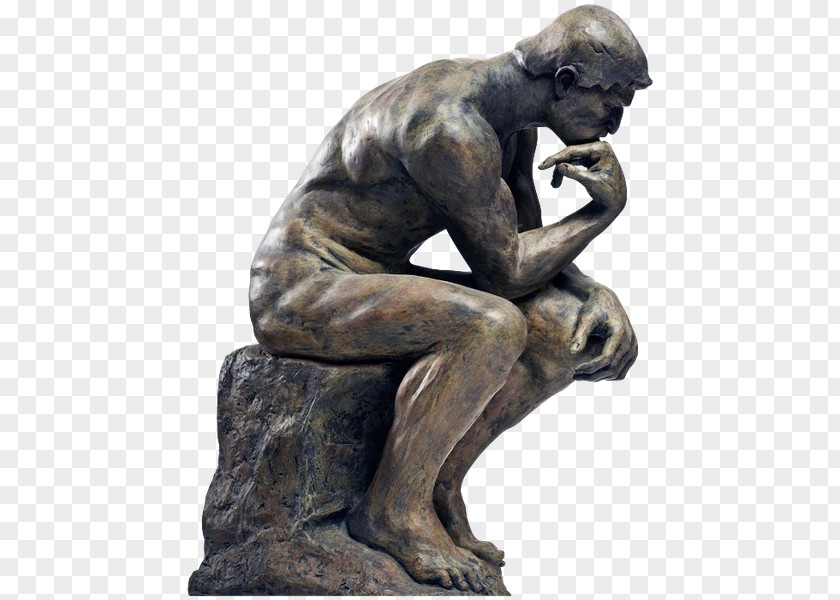 The Thinker Sculpture Statue Musée Rodin Nelson-Atkins Museum Of Art PNG