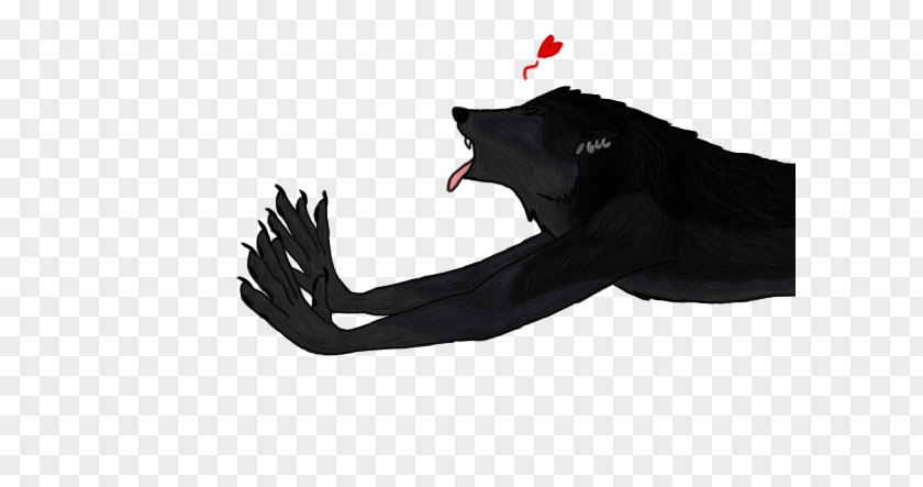 Cute Werewolf Drawings Shoe Black M PNG