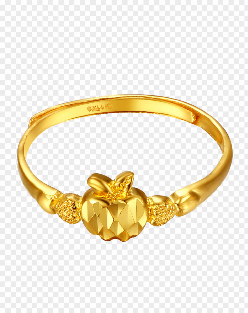 Foot Golden Apple Rings Ring Bangle PNG