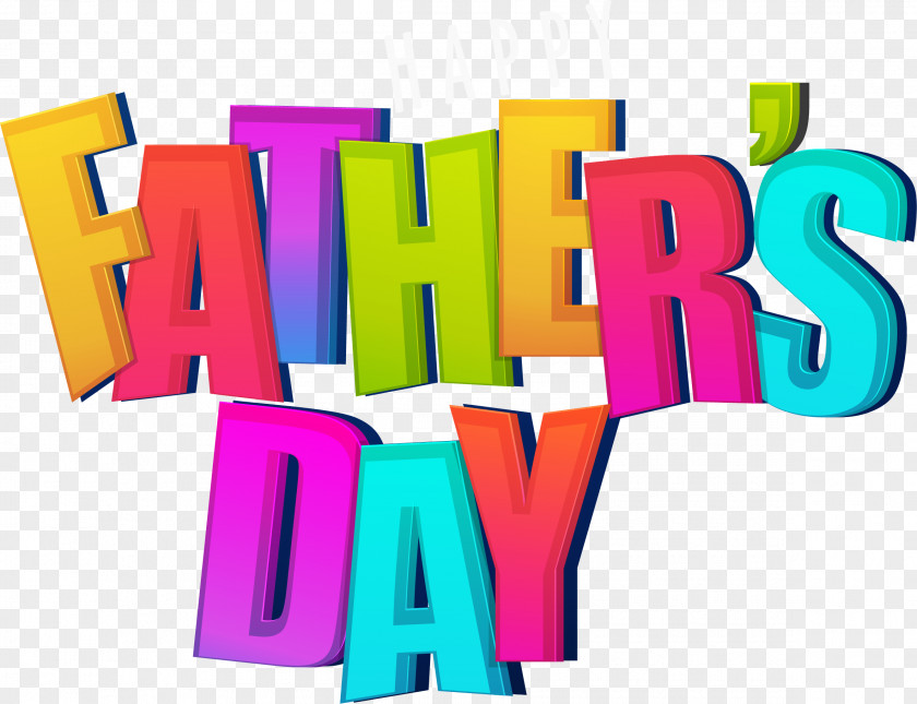 Gradient Father 's Day Poster Word Fathers PNG