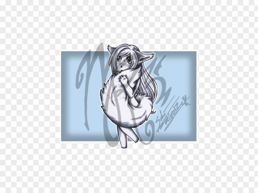 Silver Fox Sketch PNG