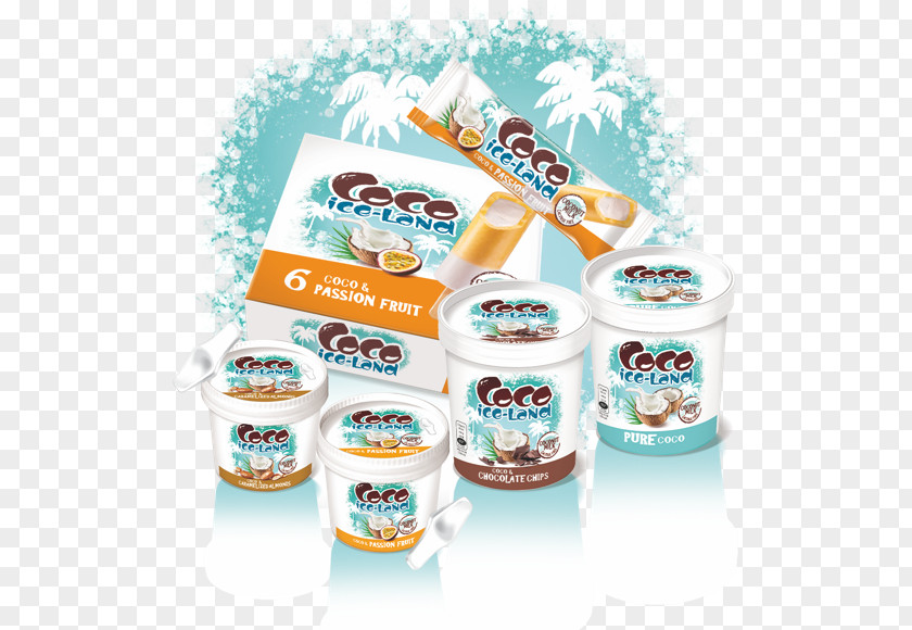 Coconut Ice Cream Dairy Products Flavor Convenience Food PNG