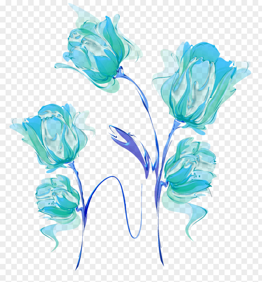 Delicate Flower Garden Roses Blue Rose Petal PNG
