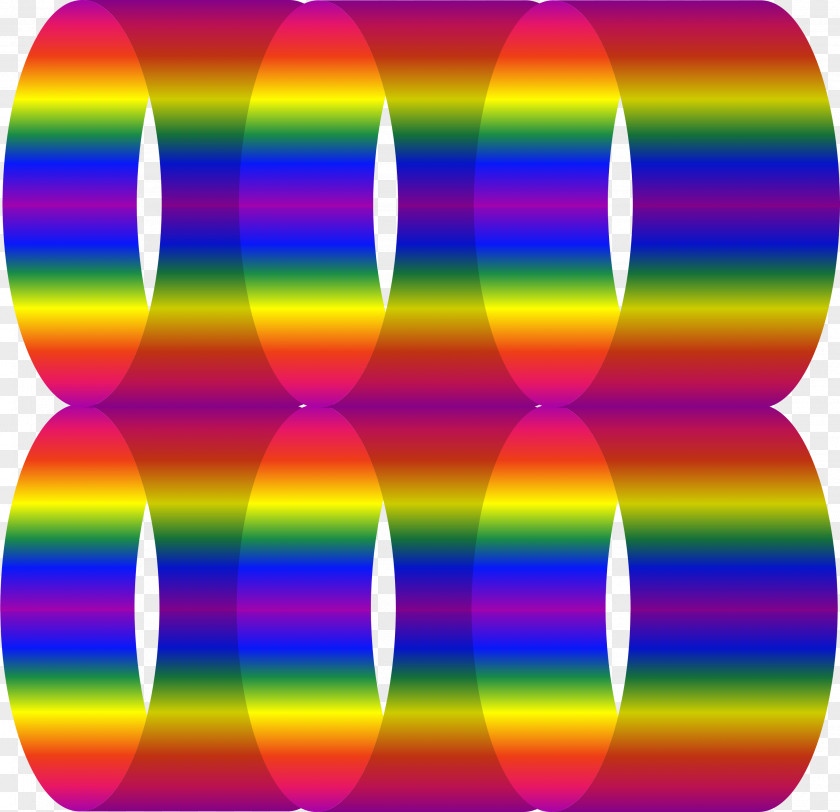 Gradient Ramp Rainbow ROYGBIV Three-dimensional Space Color PNG