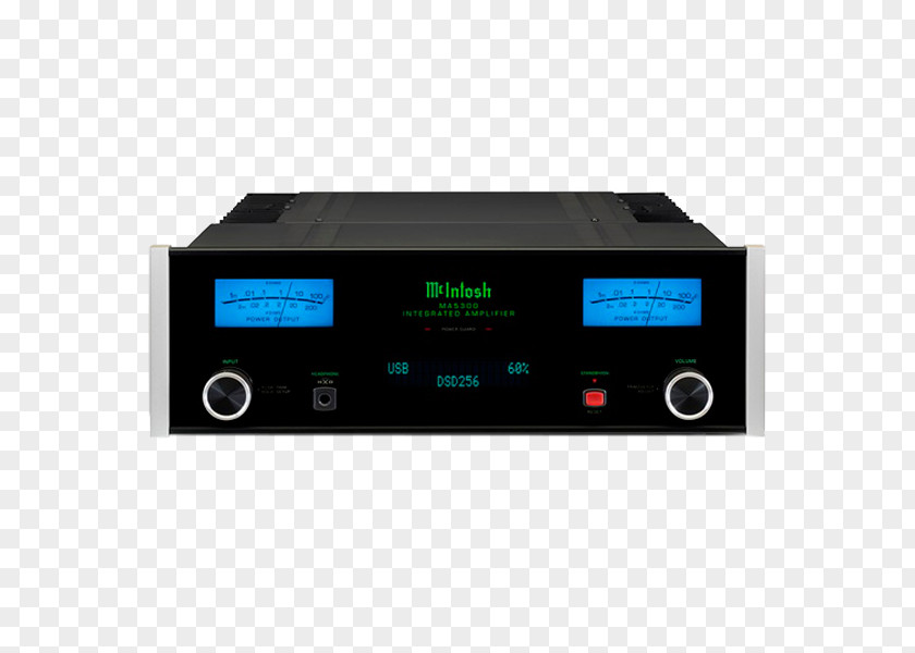 McIntosh Laboratory MA5200 Integrated Amplifier Audio Power PNG
