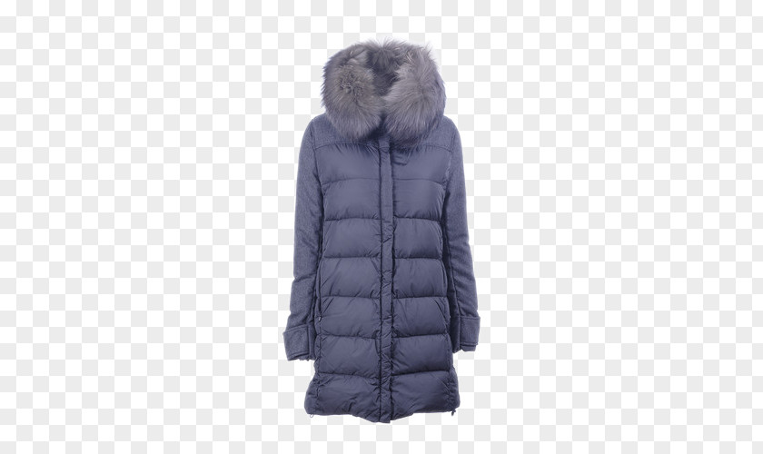 Ms. Down Jacket Coat Fashion Fur Collar PNG