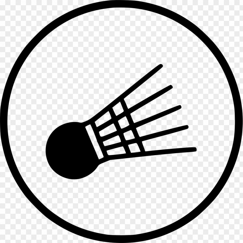 Badminton Icon Line White Rubbish Bins & Waste Paper Baskets Clip Art PNG