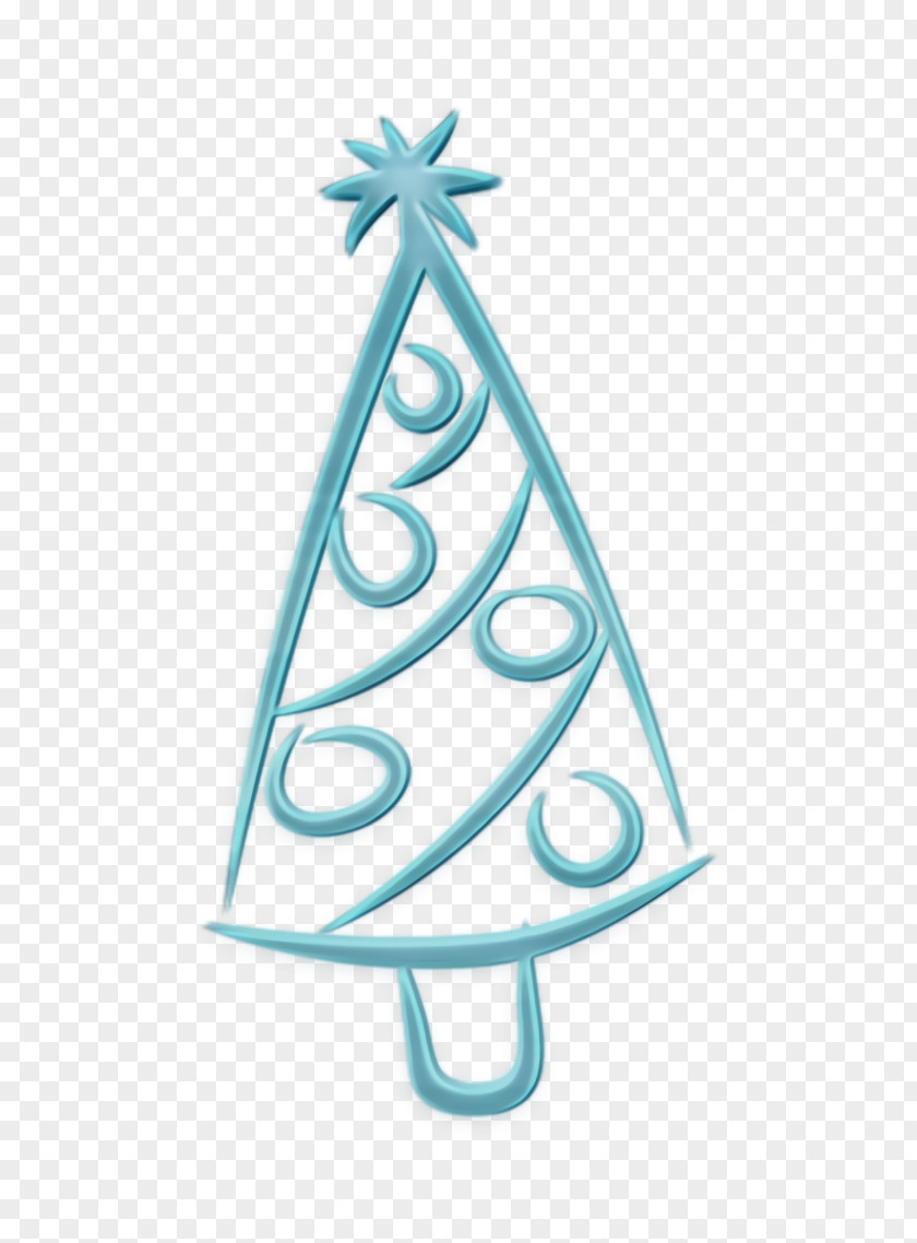 Christmas Decoration Cone Celebration Icon PNG