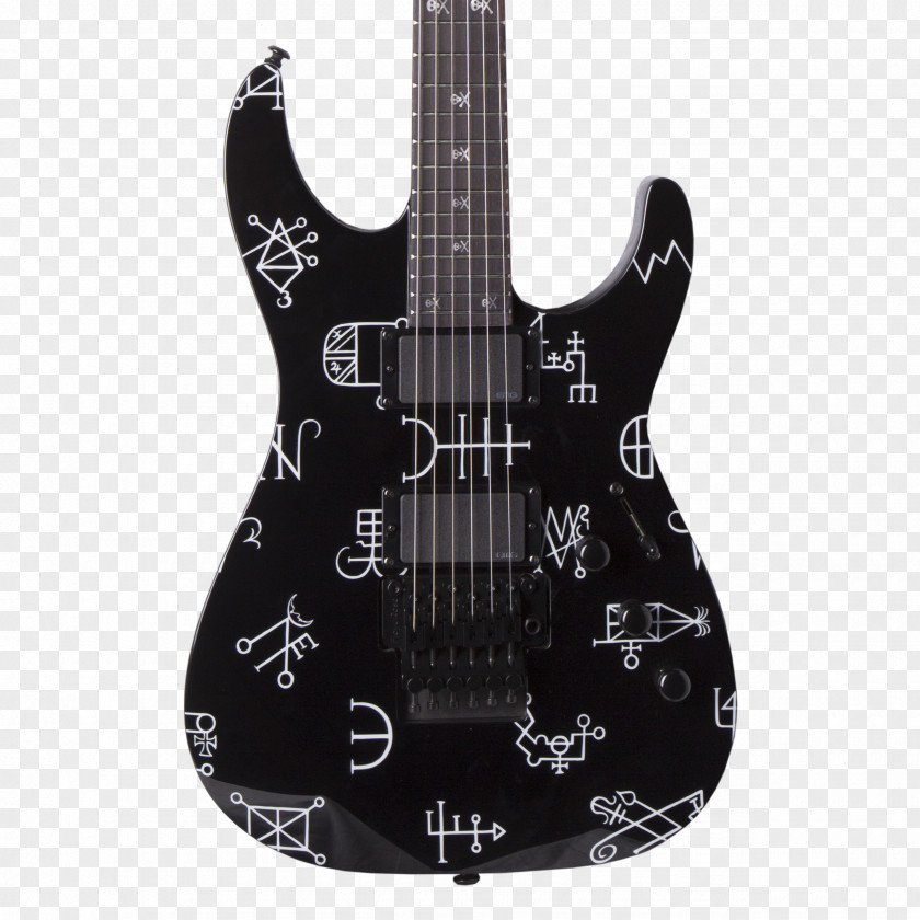 Electric Guitar ESP Kirk Hammett LTD M-1000 EMG 81 Guitars Musical Instruments PNG