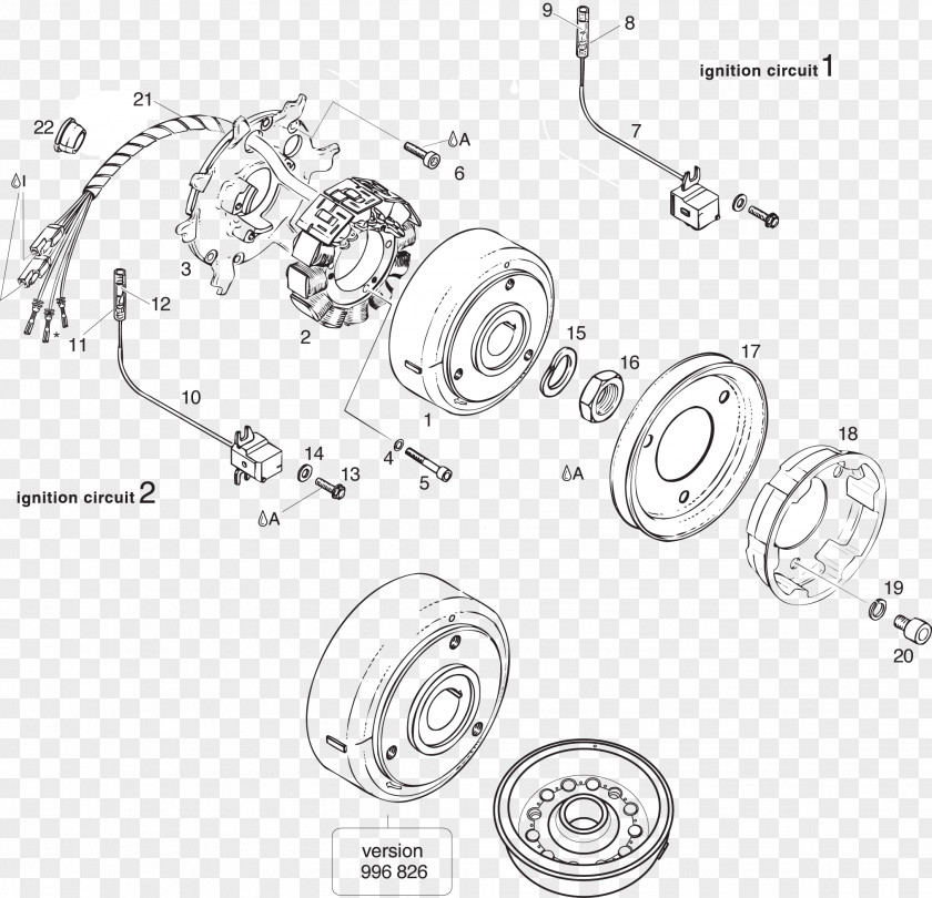 Magneto Rotax 503 BRP-Rotax GmbH & Co. KG Wiring Diagram 582 PNG