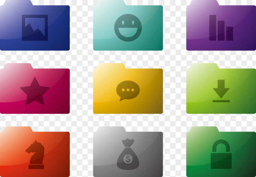 Vector Folder Download Euclidean Icon PNG